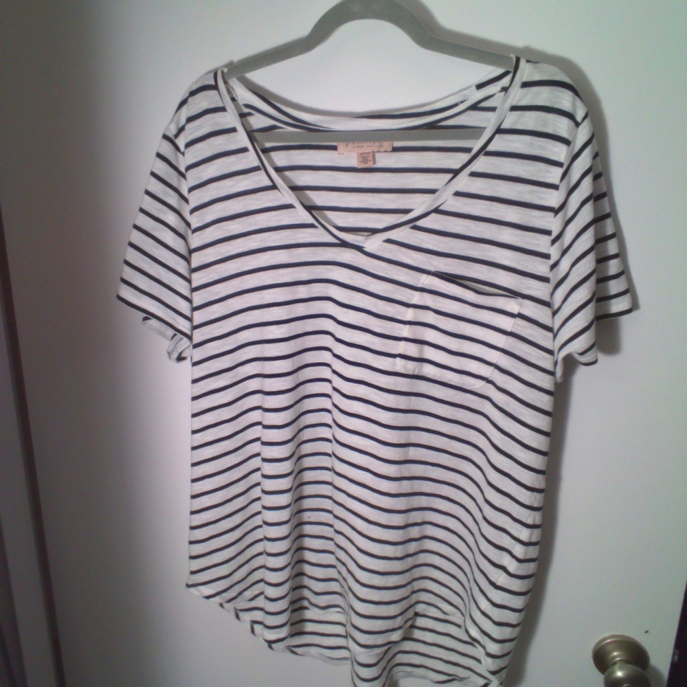 Philosophy 2X flowy Stripes tee